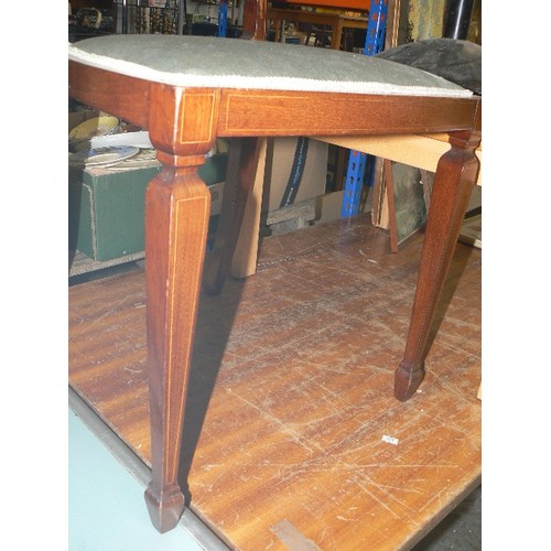 379 - EDWARDIAN CHAIR, MAHOGANY, STRING INLAY TO LEGS AND BACK