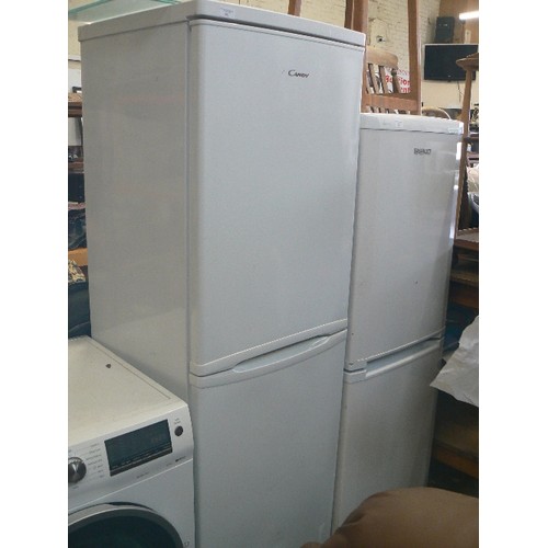 386 - TALL FRIDGE FREEZER BY CANDY, CLEAN