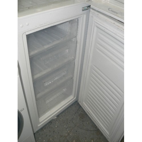 386 - TALL FRIDGE FREEZER BY CANDY, CLEAN