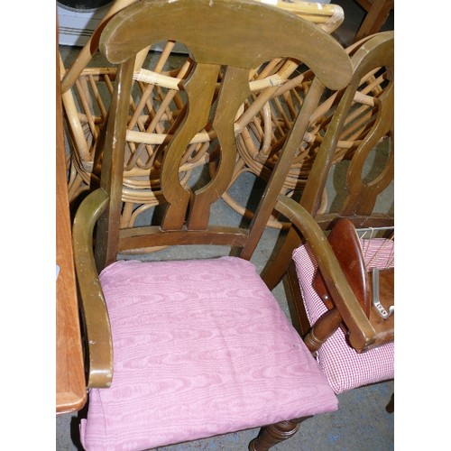 398 - MATCHING CARVER AND CHAIR