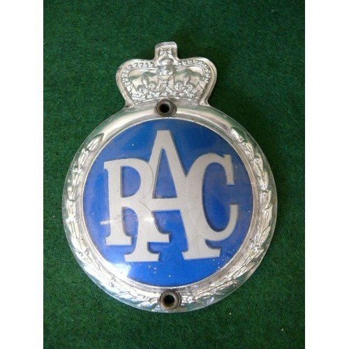 14 - VINTAGE RAC BADGE