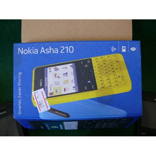 13 - NOKIA ASHA 210 BOXED, T MOBILE,  SAMSUNG AND NOKIA X 2 PHONES PLUS ONE OTHER