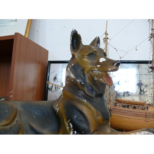 137 - LARGE MODEL OF A GERMAN SHEPHERD