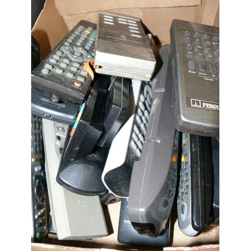 259 - A QUANTITY OF VARIOUS REMOTE CONTROLS - JVC, SONY, SKY GRANADA ETC.