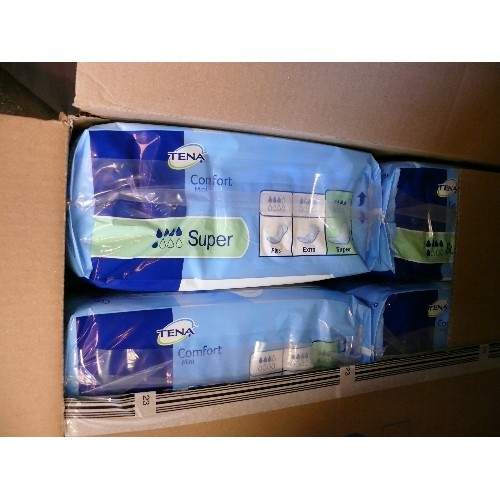 342 - 4 NEW PACKS OF TENA SUPER COMFORT MINI INCOINTINENCE PADS