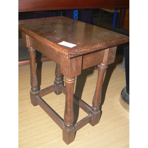 374 - MINIATURE DARK WOOD (OAK) TABLE