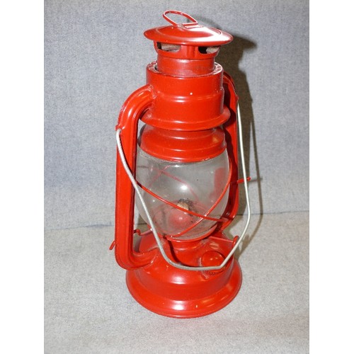 84 - RED METAL STORM LAMP