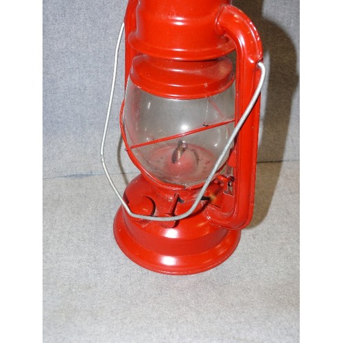 84 - RED METAL STORM LAMP