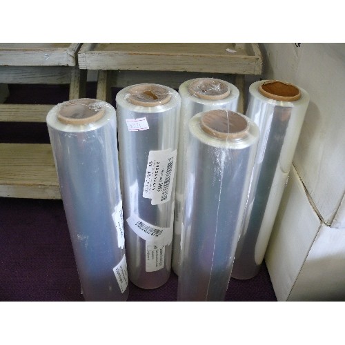 101 - 5 X ROLLS OF CLEAR WRAP