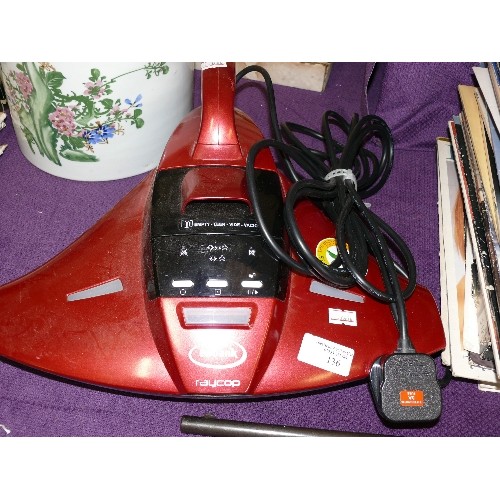 136 - EWBANK RAYCOP ANTI ALLERGY BED VACUUM WORKING