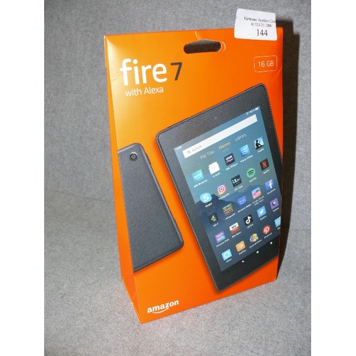 144 - BRAND NEW BOXED AMAZON FIRE 7 TABLET NEVER USED