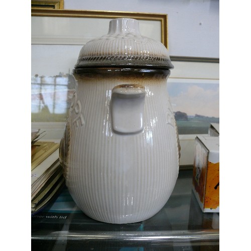 151 - A LARGE VINTAGE WEST GERMAN RUMPTOPF POT