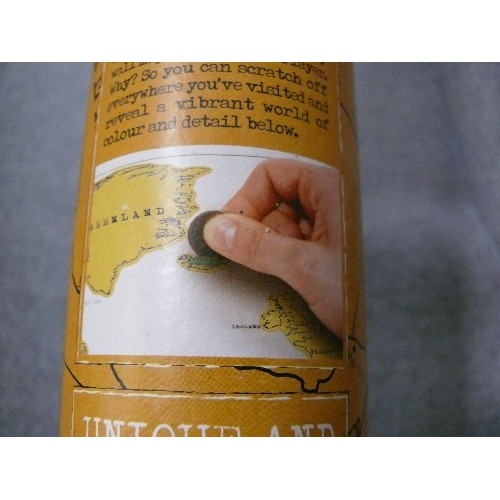 159 - A 'SCRATCH IT' SCRATCH MAP IN ORIGINAL TUBE