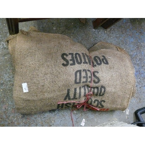 166 - A BUNDLE OF VINTAGE POTATO SACKS