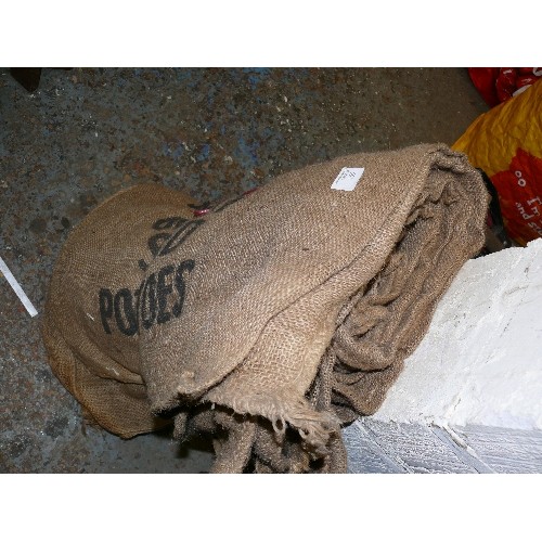 166 - A BUNDLE OF VINTAGE POTATO SACKS