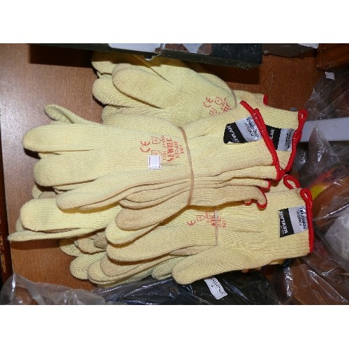 321 - 16 PAIRS OF KEVLAR WORK GLOVES 9/8