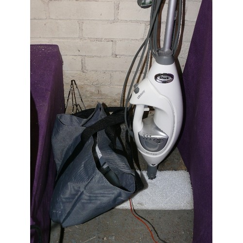 248 - A SHARK STEAM MOP WITH BAG OF ACCESSORIES