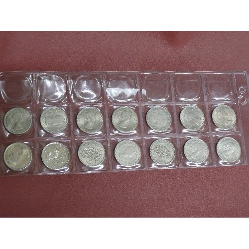 20 - COLLECTION OF 14 QEII SHILLINGS