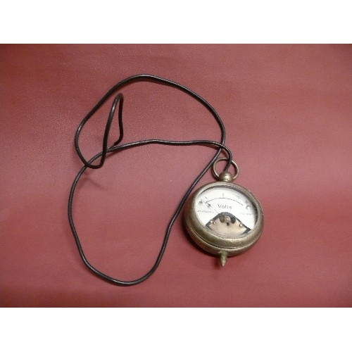 30 - AN APERIODIQUE DEAD BEAT VOLT METER POCKETWATCH STYLE