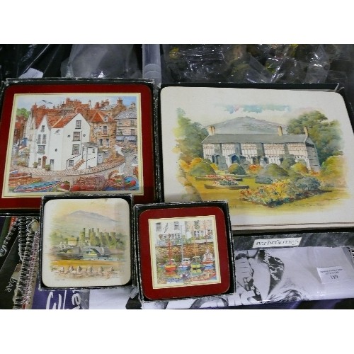 281 - 4 BOXED SETS OF TABLEMATS/COASTERS BY CLOVERLEAF