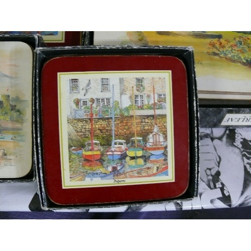 281 - 4 BOXED SETS OF TABLEMATS/COASTERS BY CLOVERLEAF