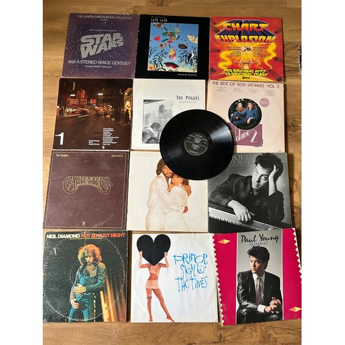 135 - A COLLECTION OF 50 LP RECORDS AND 7