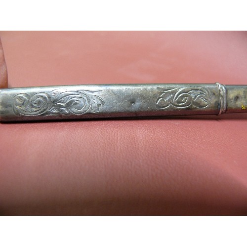 33 - A VINTAGE MISTRESS`S CHATELAINE SILVER PENCIL COVER BIRMINGHAM 1894 BY FRANCIS WEBB