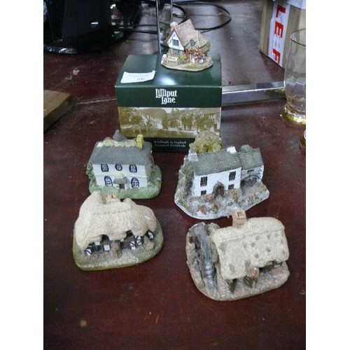 306 - LILLIPUT LANE 5 COTTAGES (ONE BOX), HAND MADE