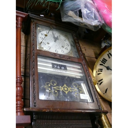 357 - SELECTION OF OLD CLOCKS FOR SPARES OR REPAIRS