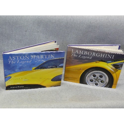 65 - 2 BOOKS - THE LEGEND OF ASTON MARTIN BY MICHAEL BOWLER (FAVOURITE CAR OF JAMES BOND) OTHER THE LEGEN... 