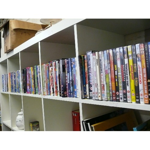 383 - 5 CUBES OF MIXED DVD'S - COMEDY, ADULT AND CHILDREN'S