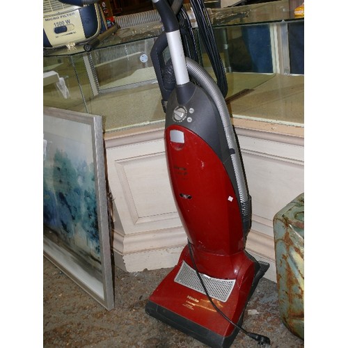 349 - MIELE UPRIGHT RED VACUUM CLEANER