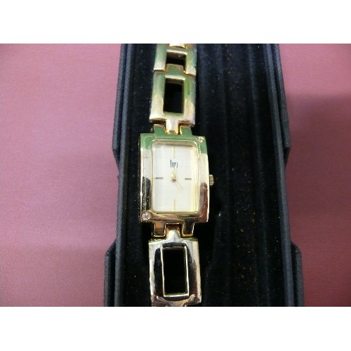 61 - A LIP FOND ACIER WATCH GOLD PLATED IN ITS BOX