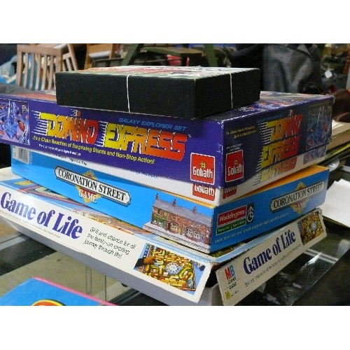 81B - SELECTION OF GAMES -  TOTPOLY, CORONATION STREET,  DOMINO EXPRESS,  GAME OF LIFE