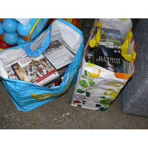 172 - 2 BAGS OF VARIOUS DVD'S