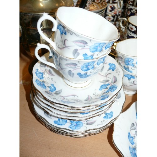 278 - A ROYAL ALBERT PART TEASET 'MORNING GLORY'