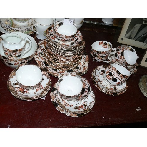 296 - A VINTAGE FINE CHINA TEASET MARKED W & H