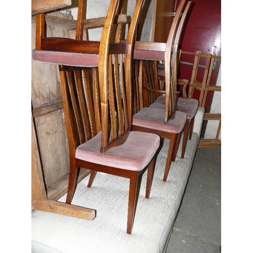 415 - SET OF 6 MID CENTURY CHAIRS (INCLUDING 2 CARVERS) POSSIBLE G PLAN