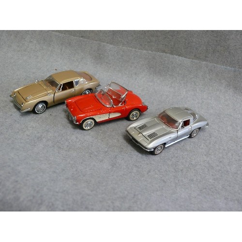 92 - 3 SMALL FRANKLIN MINT CAR MODELS