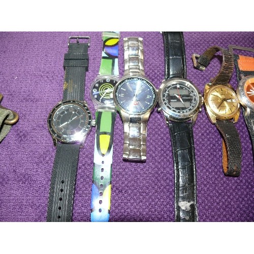 121 - A SELECTION OF GOOD QUALIYY GENTS WATCHES