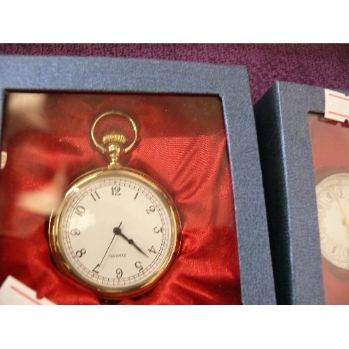 129 - 6 NEW AND BOXED POCKET WATCHES