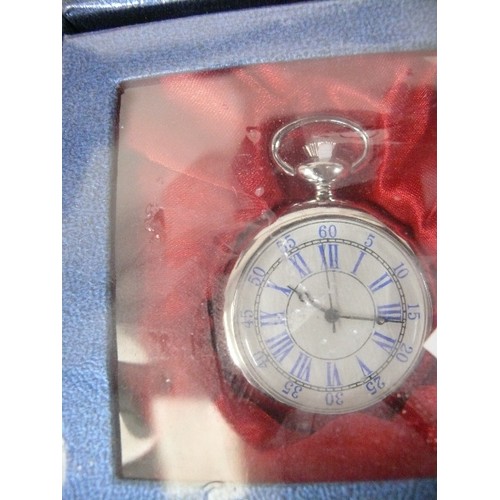 129 - 6 NEW AND BOXED POCKET WATCHES