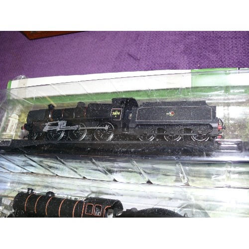 161 - 6 TRAINS FROM THE GREAT BRITISH LOCOMOTIVE COLLECTION, NEW IN PACKETS WITH MAGAZINES AND A BOX OF TR... 