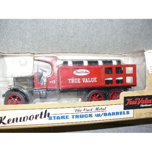 230 - DIECAST METAL STOKE TRUCK WITH BARRELS