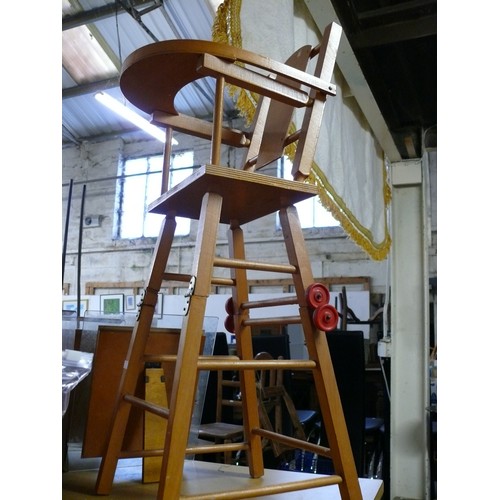 247 - DOLLS WOODEN FOLDING HIGHCHAIR