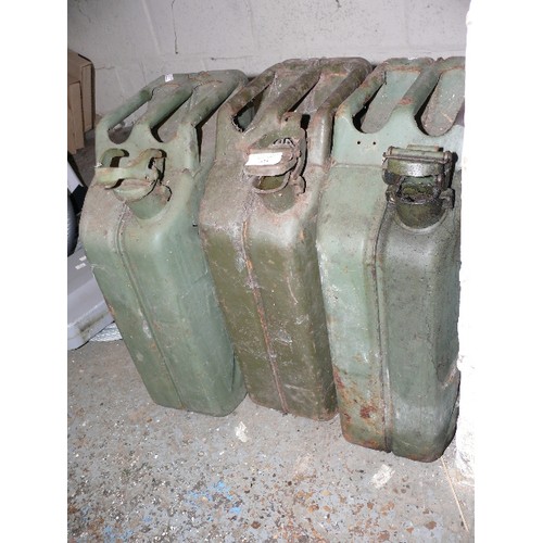 375 - 3 VINTAGE JERRY CANS