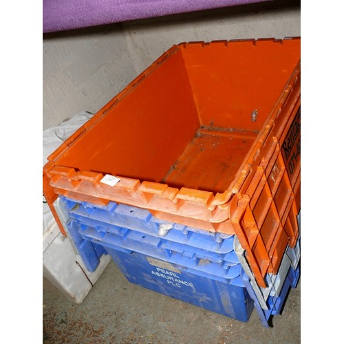 377 - 3 LARGE TABLE BOX STYLE CRATES