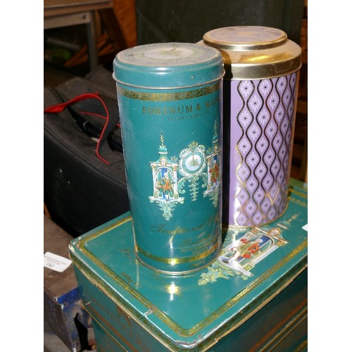 382 - A SELECTION OF FORTNUM AND MASON TINS AND BOXES