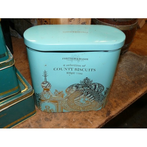 382 - A SELECTION OF FORTNUM AND MASON TINS AND BOXES