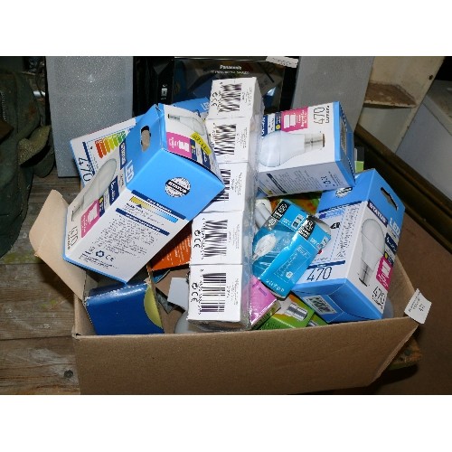 438 - BOX OF LIGHTBULBS - SOME LOW ENERGY